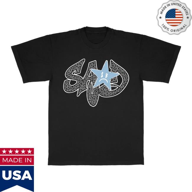 Sad Boyz Merch Store Sad Boyz Cheetah Black Tee Sad Boyz Merch Store Sad Boyz Cheetah Black Tee