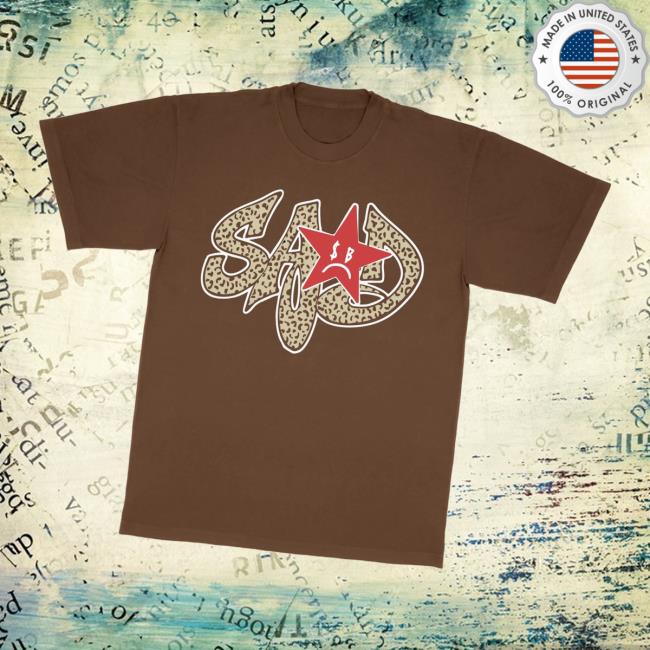 Sad Boyz Merch Store Sad Boyz Cheetah Brown Tee Sad Boyz Merch Store Sad Boyz Cheetah Brown Tee