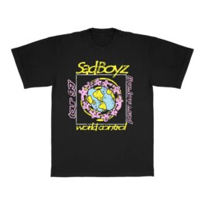 Sad Boyz Merch Store Sad With A Purpose Tee Black