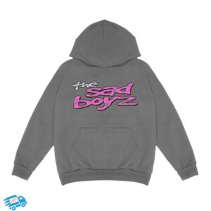 Sad Boyz Merch Store The Sad Boyz Pullover Hoodie Grey