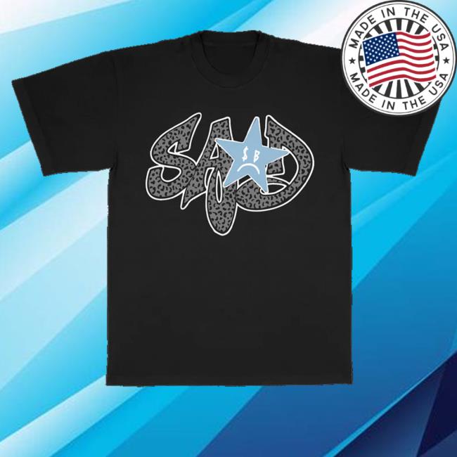 Sad Boyz Merch Store Sad Boyz Cheetah Black Tee Sad Boyz Merch Store Sad Boyz Cheetah Black Tee