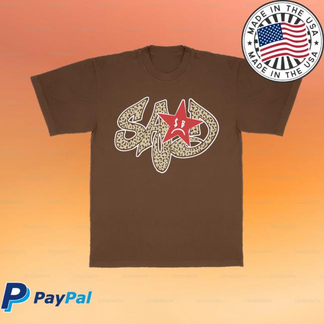 Sad Boyz Merch Store Sad Boyz Cheetah Tee Sad Boyz Merch Store Sad Boyz Cheetah Tee