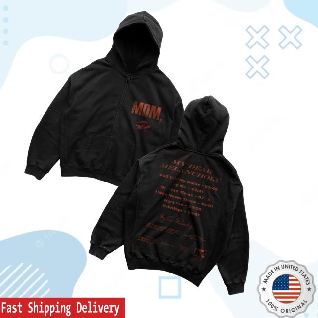Xo Store Merch My Dear Melancholy Zip Hoodie Xo Store Merch My Dear Melancholy Zip Hoodie