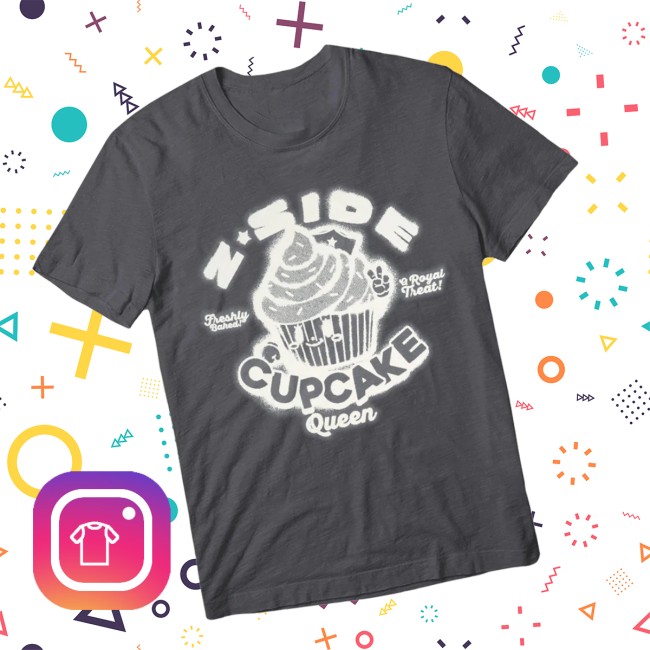 Laurenzside Store Merch Cupcake Queen Vintage Black Tee Laurenzside Store Merch Cupcake Queen Vintage Black Tee