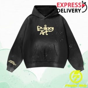 Meg Donnelly Merch Store Dying Art Sun Faded Paint Splatter Hoodie