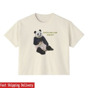 Tooth And Claw Podcast Store Merch T&C Panda Women’s Boxy Tee