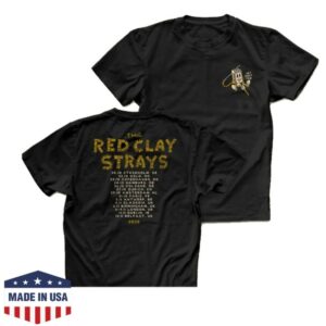 Red Clay Strays Store Merch Red Clay Strays Vintage Get Right Tour Europe T-Shirt