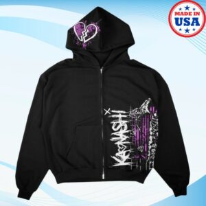 Merchnow Store Merch Kaonashi Heart Black Zip-Up