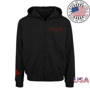 Manowar Merch Store Manowar Zip Hoodie Kings Theatre Brooklyn 2024 Hoodie