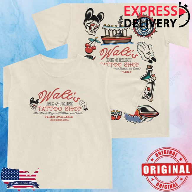 The Lost Bros Store Merch Walt’S Tattoo Shop Tee The Lost Bros Store Merch Walt’S Tattoo Shop Tee