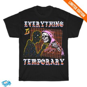 Boss Dog Art Store Merch Everything Is Temporary Black Tee