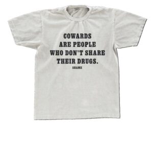 Shame Merch Store Cowards Natural T-Shirt