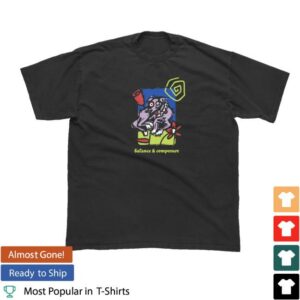 Balance & Composure Merch Store Dog Flower Black T-Shirt