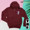 kenny island creek oysters store merch island creek burgundy shell game zip up hoodie