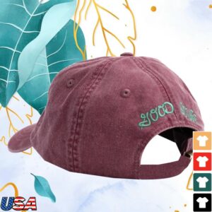 Island Creek Oysters Store Merch Island Creek Burgundy Dyed Dad Hat