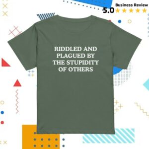 Wit Girl By Mads Mitch Store Merch Riddled And Plagued Fitted Tee