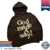 kenny Whatuprg Merch Store God Made A Way Hoodie Browna