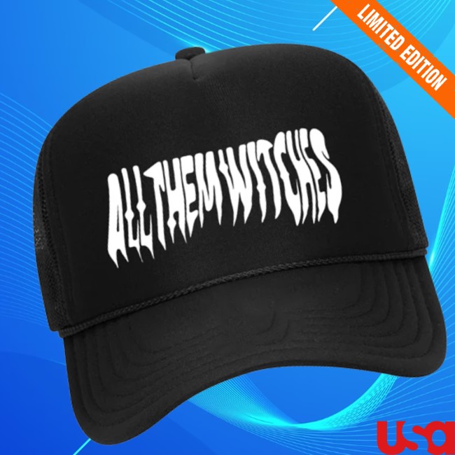 All Them Witches Store Merch Drip Trucker Hat All Them Witches Store Merch Drip Trucker Hat