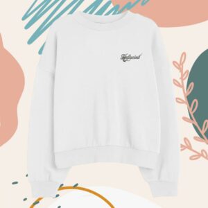 Hallucina Merch Store White Chrome Crewneck