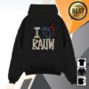 kenny Rauw Alejandro Merch Store I Heart Rauw Hoodie Blacka