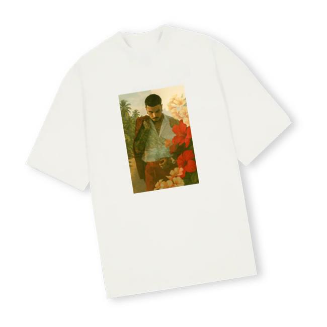 Rauw Alejandro Merch Store Raul Portrait Tee Off White Rauw Alejandro Merch Store Raul Portrait Tee Off White