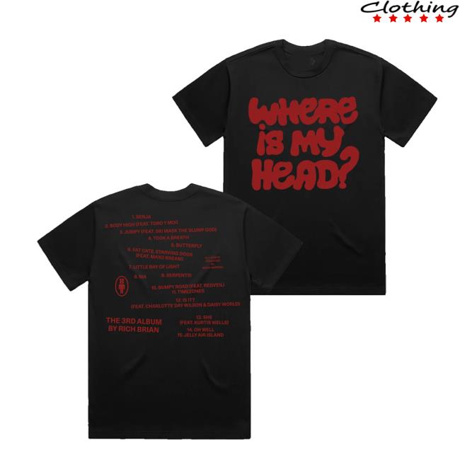 Rich Brian Shop Merch Wimh Black T-Shirt Rich Brian Shop Merch Wimh Black T-Shirt