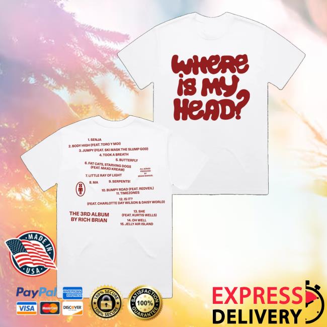 Rich Brian Shop Merch Wimh White T-Shirt Rich Brian Shop Merch Wimh White T-Shirt