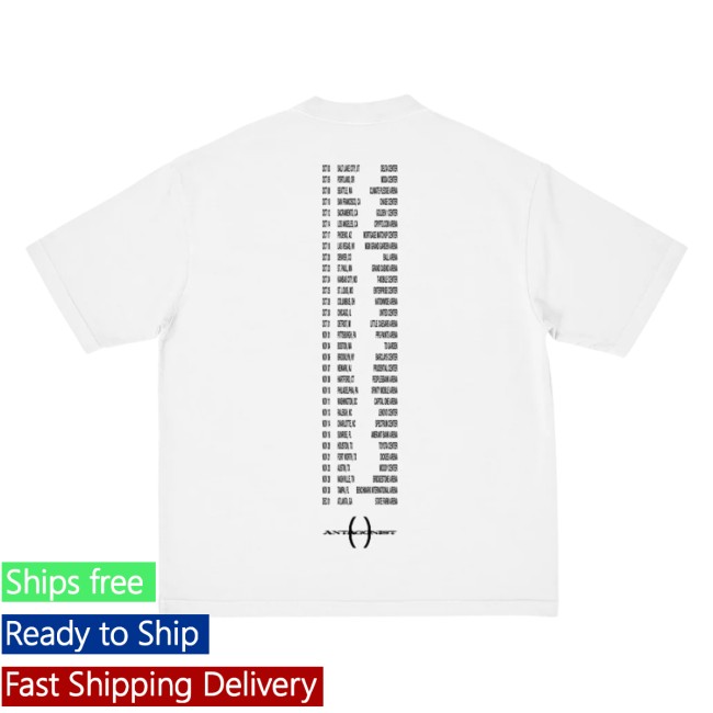 Playboi Carti Store Merch Antagonist Tour 2.0 White Tour T-Shirt Playboi Carti Store Merch Antagonist Tour 2.0 White Tour T-Shirt