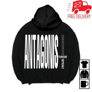 Playboi Carti Store Merch Antagonist Star Black &Red Hoodie