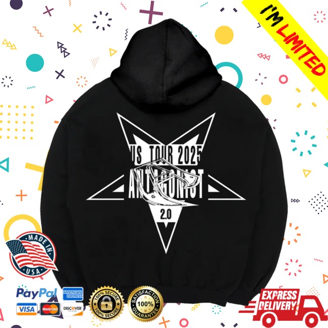 Playboi Carti Store Merch Antagonist Tour 2.0 Black Hoodie Playboi Carti Store Merch Antagonist Tour 2.0 Black Hoodie