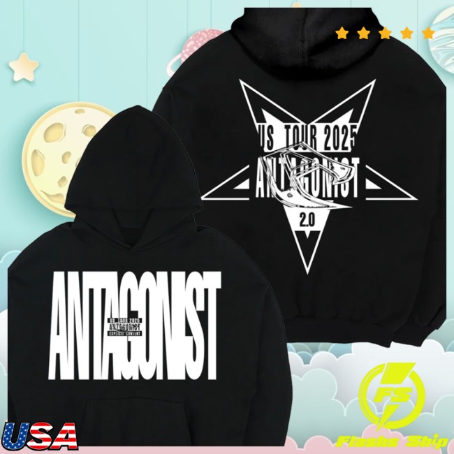 Playboi Carti Store Merch Antagonist Tour 2.0 Black Hoodie Playboi Carti Store Merch Antagonist Tour 2.0 Black Hoodie