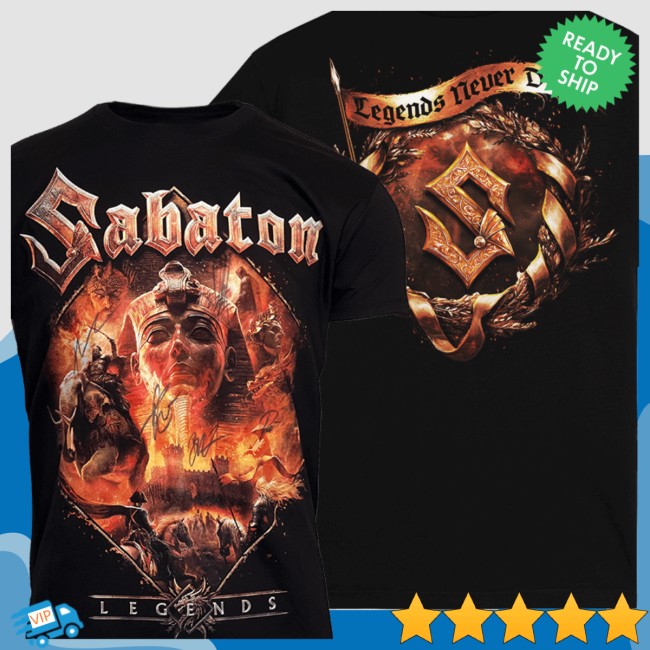 Sabaton Store Merch Signed Legends T-Shirt Sabaton Store Merch Signed Legends T-Shirt