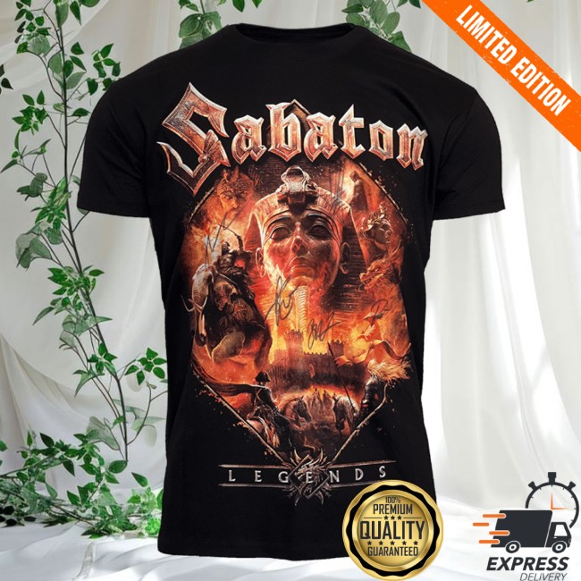 Sabaton Store Merch Signed Legends T-Shirt Sabaton Store Merch Signed Legends T-Shirt