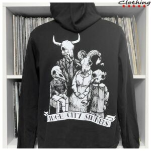 Flail Records Store Merch Bridge City Sinners Skull Family Zip Up Hoodie