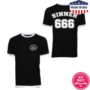 Flail Records Store Merch Bridge City Sinners 666 Ringer Shirt