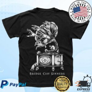 Flail Records Store Merch Bridge City Sinners Phonograph Shirt
