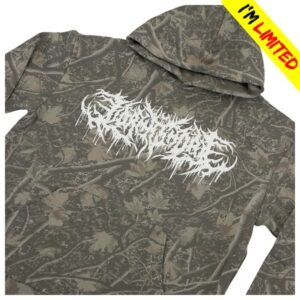 Lorna Shore Band Store Merch Lorna Shore Deadwood Camo Puff Hooded Sweatshirt