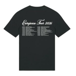Mmstore Merch European Tour Black Tee 2026