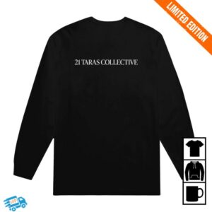 Merchnow Store Merch 21 Taras Collective Circular Rainbow Black Long Sleeve
