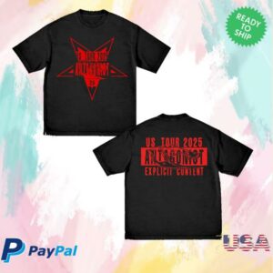 Playboi Carti Merch Store Antagonist Tour 2.0 Star T-Shirt