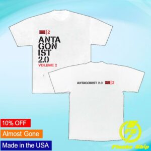 Playboi Carti Merch Store Antagonist 2.0 Vol 2 White T-Shirt