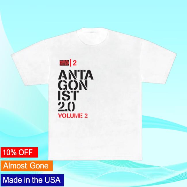 Playboi Carti Merch Store Antagonist 2.0 Vol 2 White T-Shirt Playboi Carti Merch Store Antagonist 2.0 Vol 2 White T-Shirt