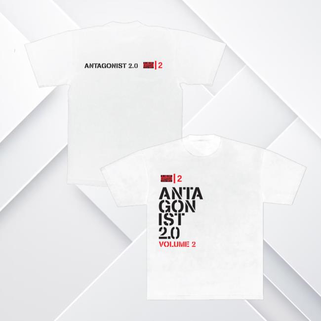 Playboi Carti Merch Store Antagonist 2.0 Vol 2 White T-Shirt Playboi Carti Merch Store Antagonist 2.0 Vol 2 White T-Shirt