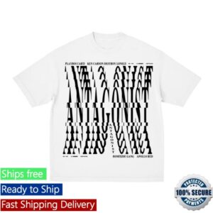 Playboi Carti Merch Store Antagonist Tour 2.0 White Tour T-Shirt