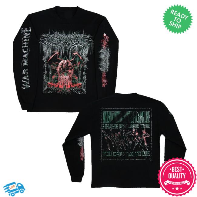 Lorna Shore Band Merch Store Lorna Shore War Machine Long Sleeve Shirt Lorna Shore Band Merch Store Lorna Shore War Machine Long Sleeve Shirt
