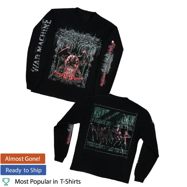 Lorna Shore Band Merch Store Lorna Shore War Machine Long Sleeve Shirt Lorna Shore Band Merch Store Lorna Shore War Machine Long Sleeve Shirt