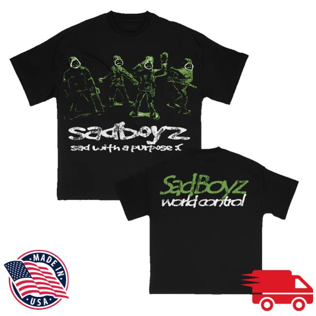 Sad Boyz Merch Store Sad Boyz Sad With Purpose Tee Sad Boyz Merch Store Sad Boyz Sad With Purpose Tee