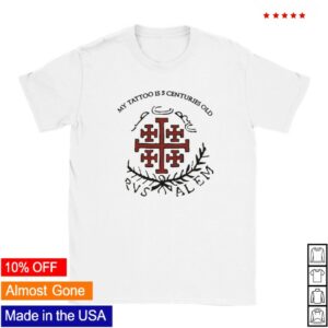 Razzouk Tattoo Store Merch Red Jerusalem Cross T-Shirt