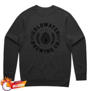 Goldwater Brewing Store Merch Crew Neck Black Logo Sweater