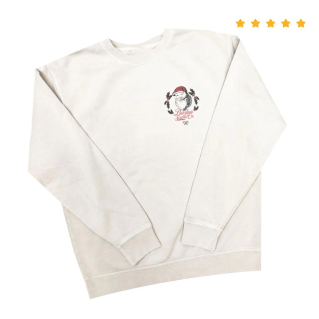 Boston Scally Store Merch The Kringle Ivory Crewneck Boston Scally Store Merch The Kringle Ivory Crewneck